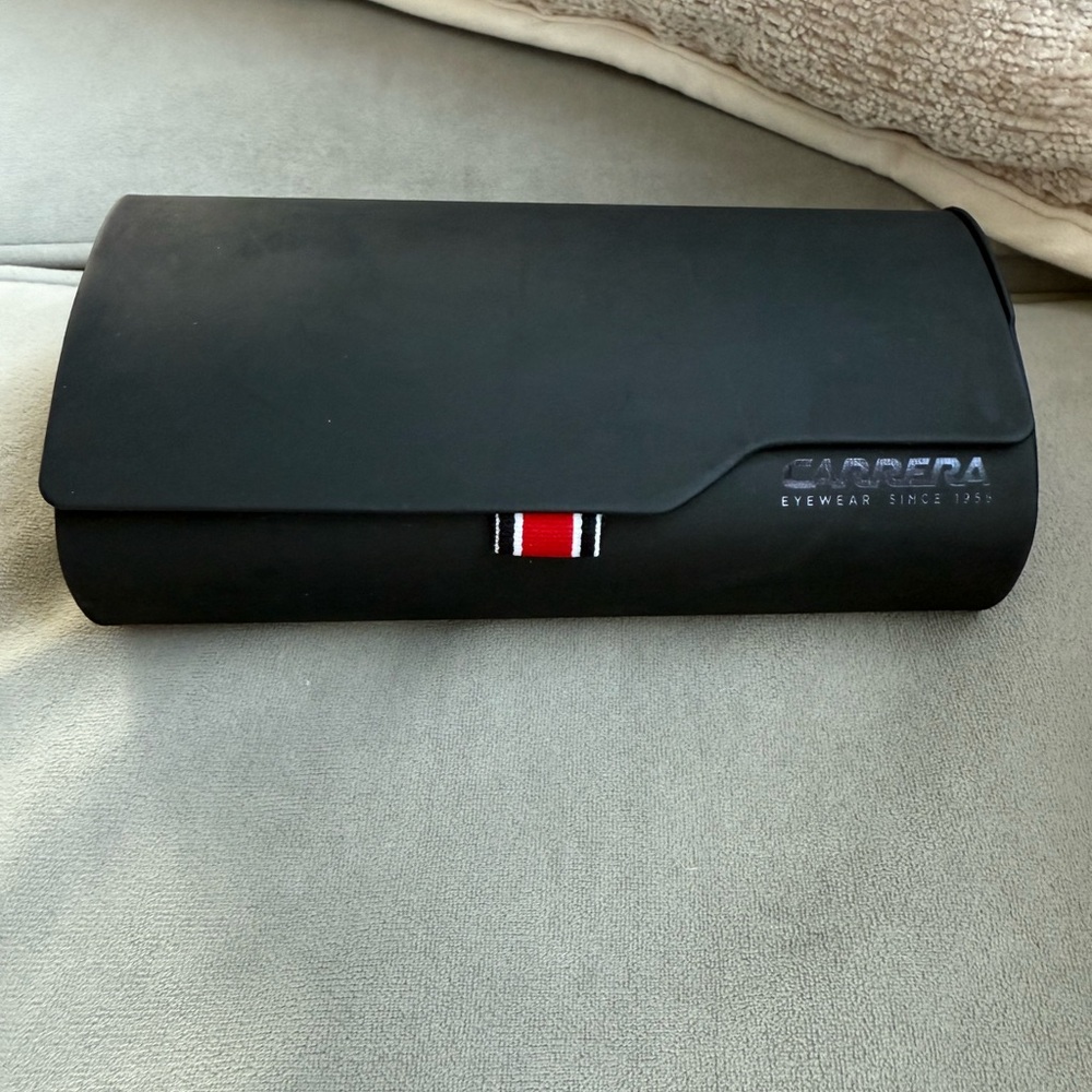 Carrera Black and Red Eyewear Case